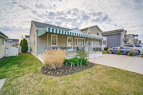 1 Block to Brigantine Beach: Breezy Home w/ Patio!