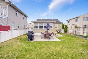 1 Block to Brigantine Beach: Breezy Home w/ Patio!