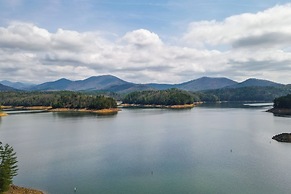 Game Room & 3-story Deck at Lake Hiwassee Hideaway