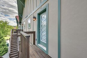 1 Block to Main St & River: Downtown Helen Condo