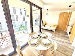 Cozy studio with sunny terrace