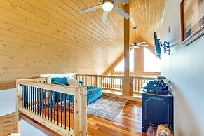 Mtn-view Deck: Scenic Conway Log Cabin!