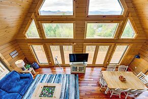 Mtn-view Deck: Scenic Conway Log Cabin!