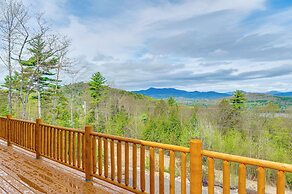 Mtn-view Deck: Scenic Conway Log Cabin!