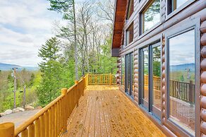 Mtn-view Deck: Scenic Conway Log Cabin!