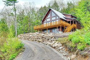 Mtn-view Deck: Scenic Conway Log Cabin!