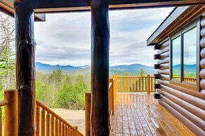 Mtn-view Deck: Scenic Conway Log Cabin!