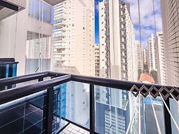 Apto na Praia - Ar condicionado e Churrasqueira