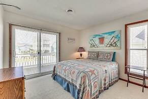 Deck & View: Oceanfront Oasis in Oak Island!