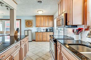 Deck & View: Oceanfront Oasis in Oak Island!