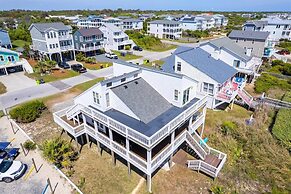 Deck & View: Oceanfront Oasis in Oak Island!