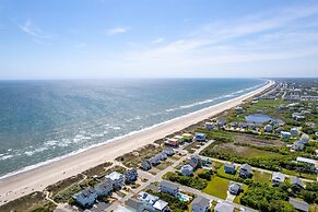 Deck & View: Oceanfront Oasis in Oak Island!