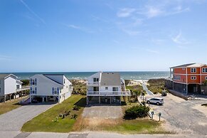 Deck & View: Oceanfront Oasis in Oak Island!