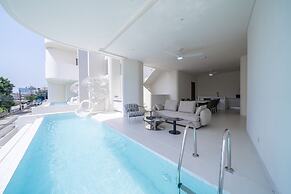 Pool villa with slide karaoke kitchen