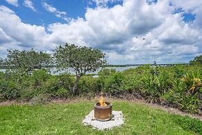 Sunset Sights Waterfront BBQ Fire Pit Dolphins