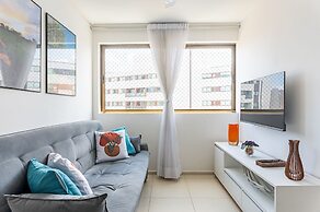 109 Flat completo e acolhedor nas Graças
