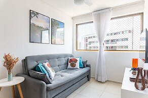 109 Flat completo e acolhedor nas Graças