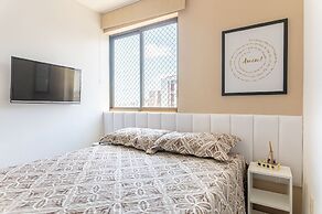 109 Flat completo e acolhedor nas Graças