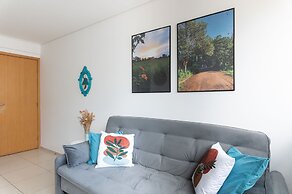 109 Flat completo e acolhedor nas Graças