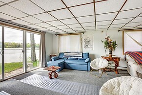 Lakefront Group Getaway w/ Dock in Baldwin!