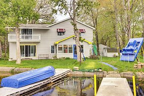 Lakefront Group Getaway w/ Dock in Baldwin!