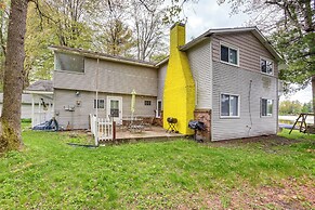 Lakefront Group Getaway w/ Dock in Baldwin!