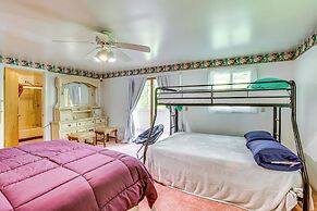 Lakefront Group Getaway w/ Dock in Baldwin!