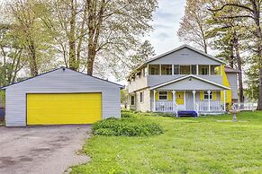 Lakefront Group Getaway w/ Dock in Baldwin!