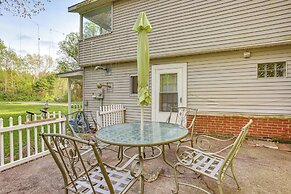 Lakefront Group Getaway w/ Dock in Baldwin!