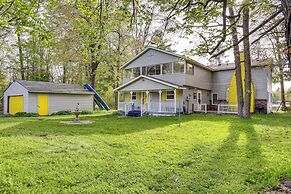 Lakefront Group Getaway w/ Dock in Baldwin!