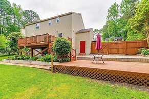 3 Mi to Dtwn Cary: Family Home w/ Deck!