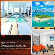 Wake Up to City Views Pool Gym High Speed Wifi