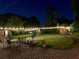 Dog Friendly Cozy Bell Tent With Log Burner