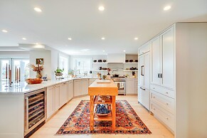Walk to Beach: Luxe Home w/ Fire Pit in Rowayton!