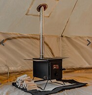 Cozy Dog Friendly Hot Tent With Log Burner
