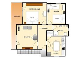 Casa luminosa con parcheggio sotto casa