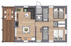 Bungalow Near Dutch Coast & Forest