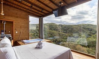 Cabana c/ vista e jacuzzi Serra Catarinense VST025