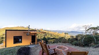 Cabana jacuzzi e vista montanhas VST031