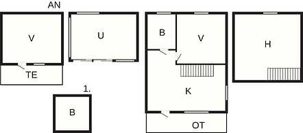 Charming Garden Cottage in Levide
