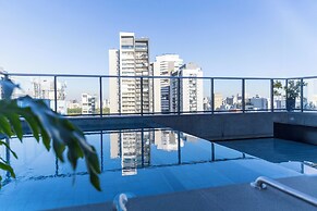 Piscina na cobertura e Academia