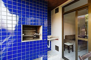Apt w/BBQ 2BR 350m from beach Jurerê ADJ205