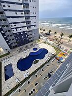 Apto Beira-mar com Vista Churrasqueira e Piscina