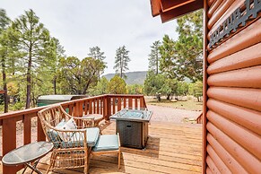 Private Hot Tub & Fire Pit: Pine Cabin Near Hiking