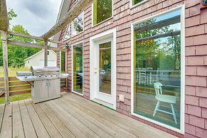 Fish + Hike: Wooded Home w/ Deck in Dexter