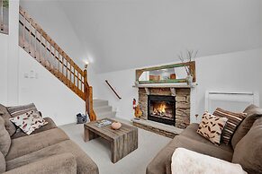 Lakefront A-frame Dock Kayaks Fire Place