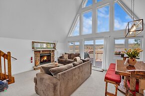 Lakefront A-frame Dock Kayaks Fire Place
