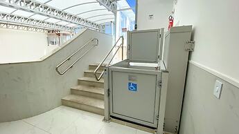 Flat Beira-mar com Varanda Piscina e Academia