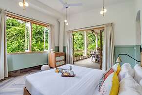 4bhk Villa in Siolim Pool Lush Forest View