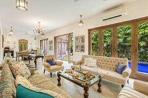 4bhk Villa in Siolim Pool Lush Forest View